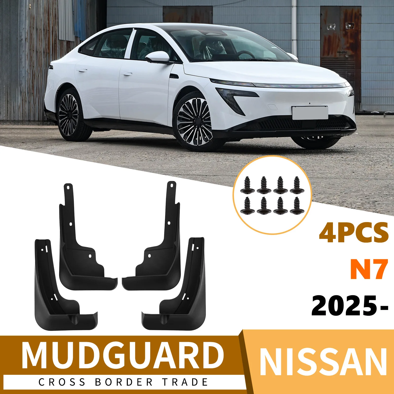 For Nissan N7 2025 Mud Flaps Soft Rubber Splash Guards Fender Mudguards Car Exterior Modification Accessories
For Nissan N7 2025 Mud Flaps Soft Rubber Splash Guards Fender Mudguards Car Exterior Modification Accessories