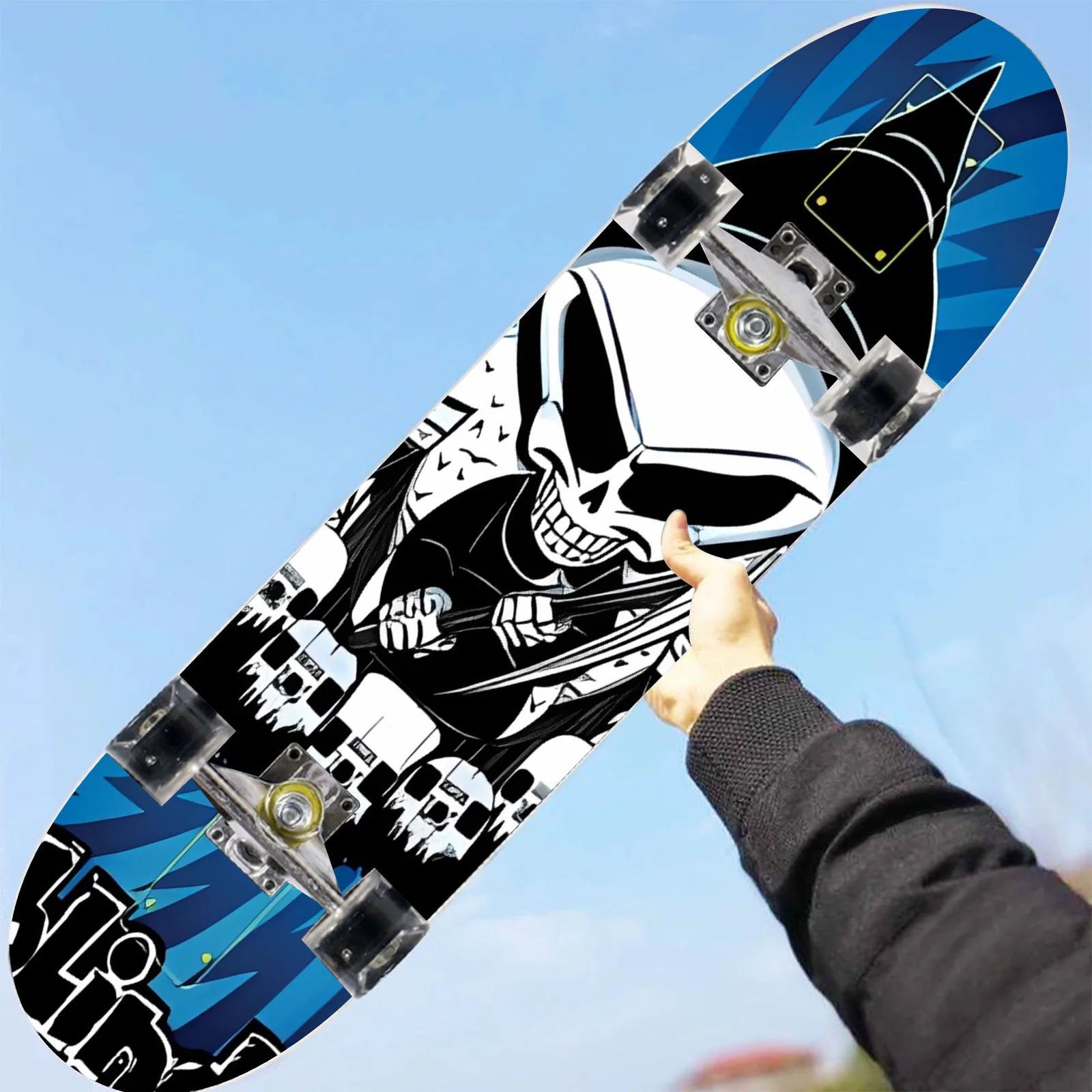 1 piece skateboard trend decorative sticker, creative personality cool self-adhesive four-wheel skateboard sticker, easy to
1 piece skateboard trend decorative sticker, creative personality cool self-adhesive four-wheel skateboard sticker, easy to