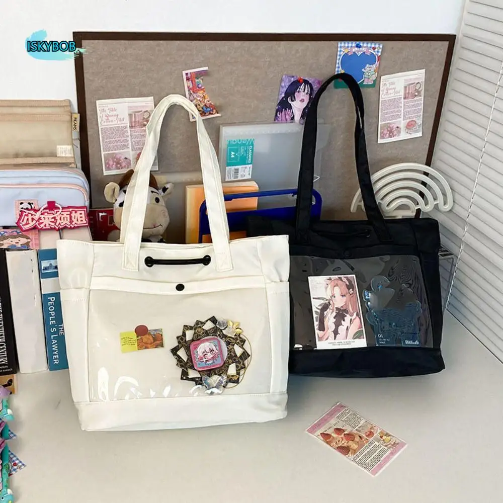 Sweet PVC Transparent Itabag Doll Display Zipper Canvas Tote Bag Japanese Style Nylon Student School Bag Shopping
Sweet PVC Transparent Itabag Doll Display Zipper Canvas Tote Bag Japanese Style Nylon Student School Bag Shopping