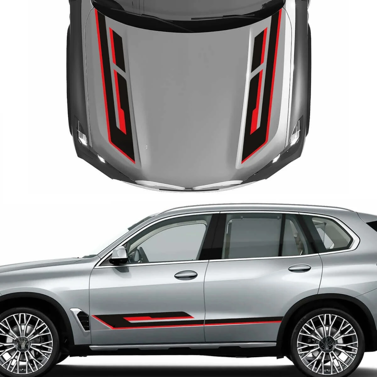 Car Stickers Unique 2-Color Hood Side Accent Decal For BMW X5 G05 Custom Vinyl Graphics
Car Stickers Unique 2-Color Hood Side Accent Decal For BMW X5 G05 Custom Vinyl Graphics