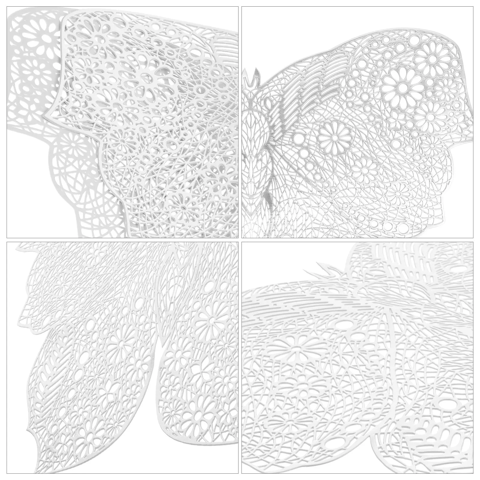 4 Pcs Table Setting Decorations Outdoor Coasters Place Mats Dining Tables PVC Butterfly Placemats
4 Pcs Table Setting Decorations Outdoor Coasters Place Mats Dining Tables PVC Butterfly Placemats