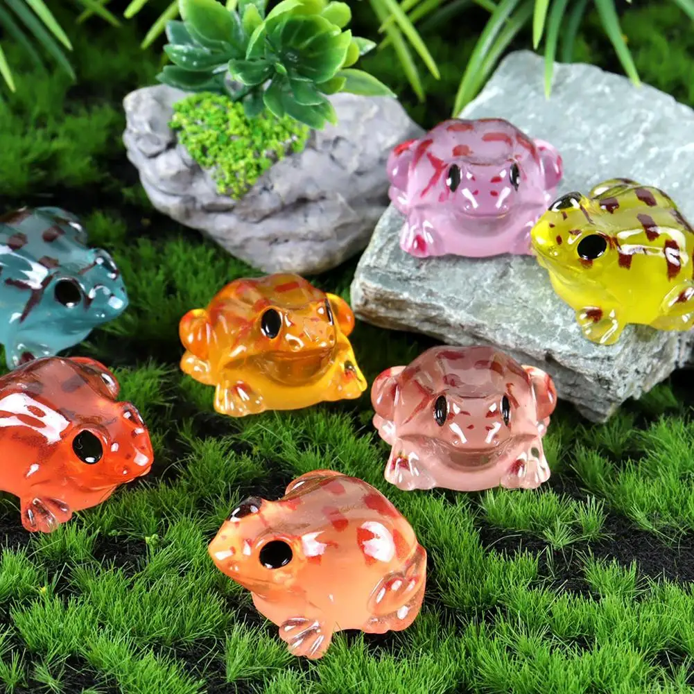 1/9pcs Luminous Mini Resin Frogs FigurinesToy Glow in The Dark Frog Animals Tiny for DIY Fairy Garden Toy Glass Container Toy
1/9pcs Luminous Mini Resin Frogs FigurinesToy Glow in The Dark Frog Animals Tiny for DIY Fairy Garden Toy Glass Container Toy