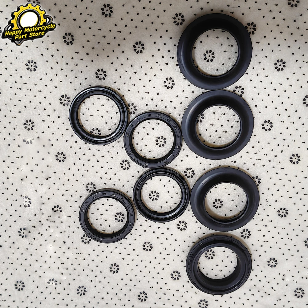 4pc 36x48x8 43x55x9.5/10.5 33x45x11 31x43x10.5 38x50x10 35X48X10.5 33x45x8/10 38x50x8 38x50x12 26x37x6 30x42x11 Dust & Oil Seal
4pc 36x48x8 43x55x9.5/10.5 33x45x11 31x43x10.5 38x50x10 35X48X10.5 33x45x8/10 38x50x8 38x50x12 26x37x6 30x42x11 Dust & Oil Seal