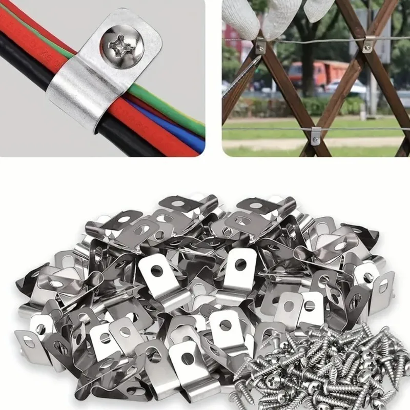 145 Clips + 145 Nails, Durable Metal Fence Clips, for Agricultural Fence Installation
145 Clips + 145 Nails, Durable Metal Fence Clips, for Agricultural Fence Installation