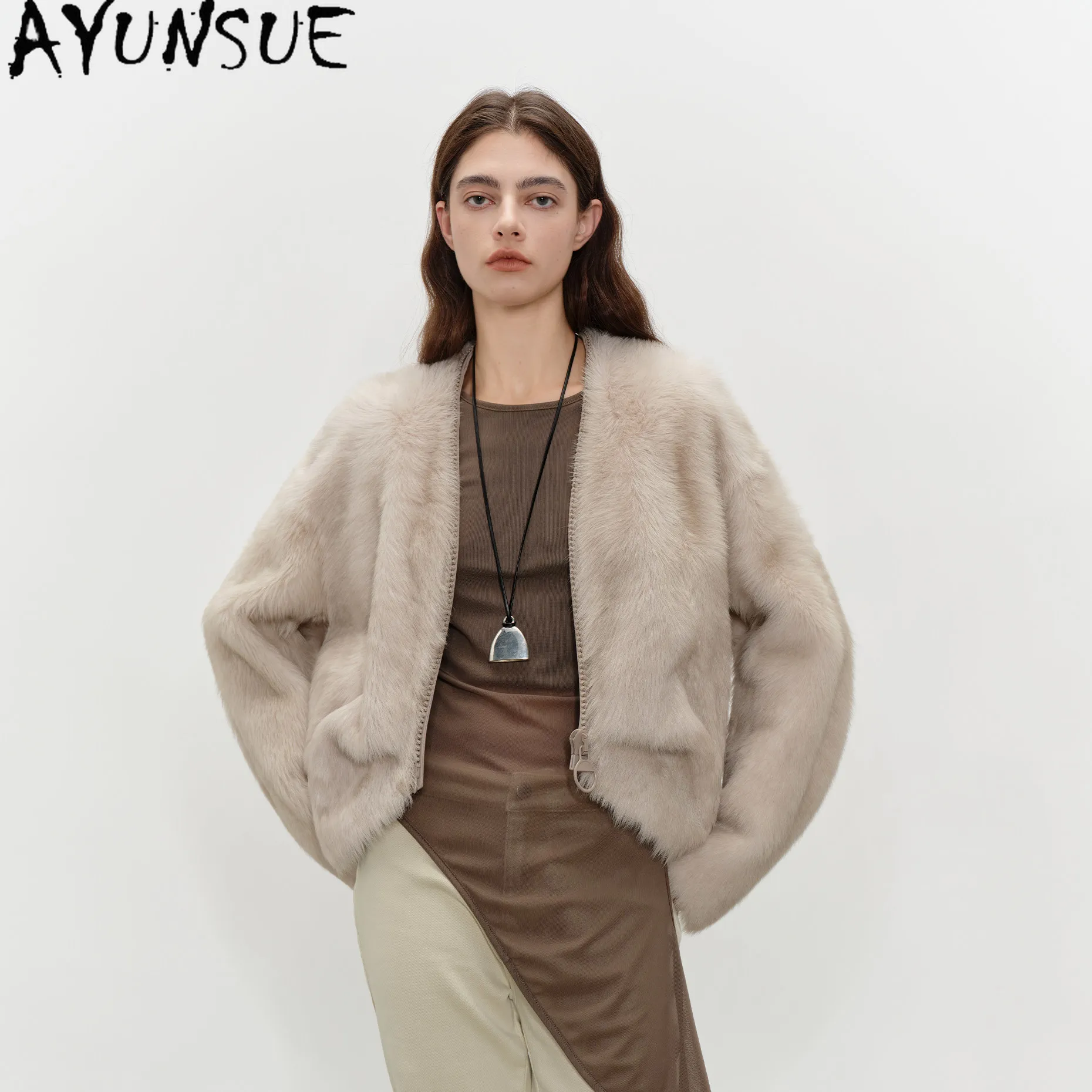 AYUNSUE Natural Sheepskin Fur Coat Women Clothing Winter Jacket Tuscary 100% Real Leather Womens Coats Fashion Casaco Feminino
AYUNSUE Natural Sheepskin Fur Coat Women Clothing Winter Jacket Tuscary 100% Real Leather Womens Coats Fashion Casaco Feminino