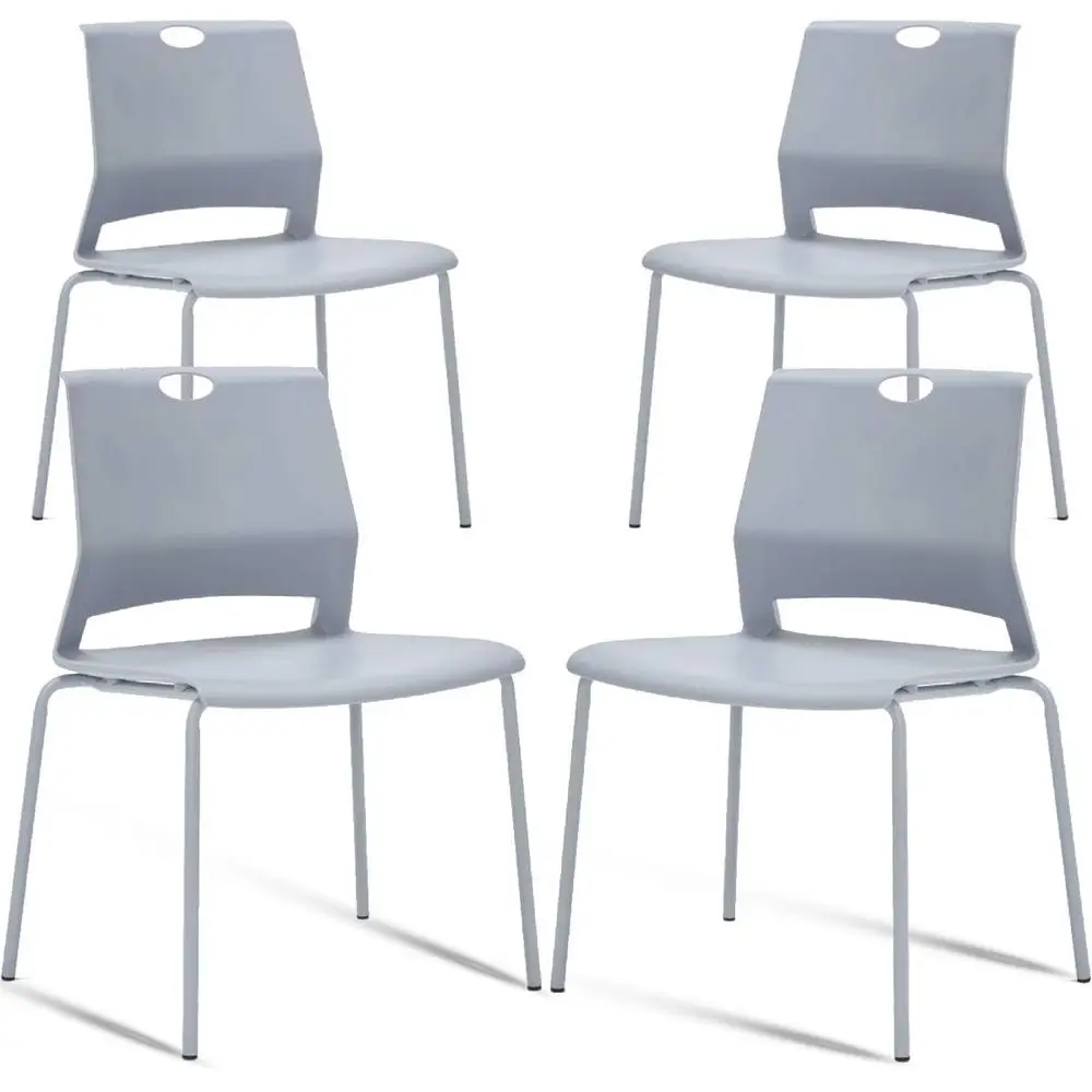 Stackable Chairs Set of 4, Modern Office Guest Chair Wide Seat, Stackable Dining Chairs, Plastic Chair for Conference Room, Liv
Stackable Chairs Set of 4, Modern Office Guest Chair Wide Seat, Stackable Dining Chairs, Plastic Chair for Conference Room, Liv