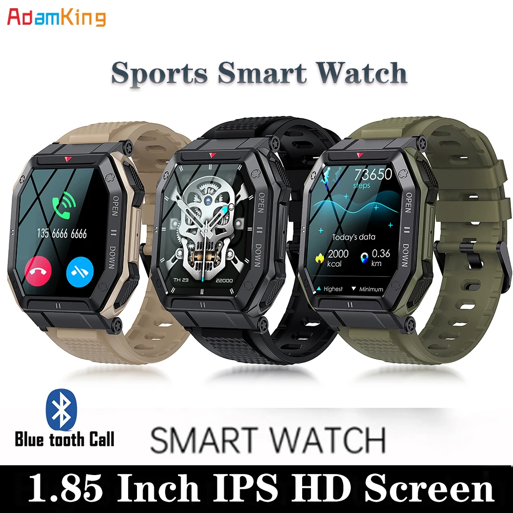 New 1.85 Inch Men Blue Tooth Call Smart Watch For Men Health Monitor Waterproof Custom Dial Outdoor Sports Fitness Smartwatch
New 1.85 Inch Men Blue Tooth Call Smart Watch For Men Health Monitor Waterproof Custom Dial Outdoor Sports Fitness Smartwatch