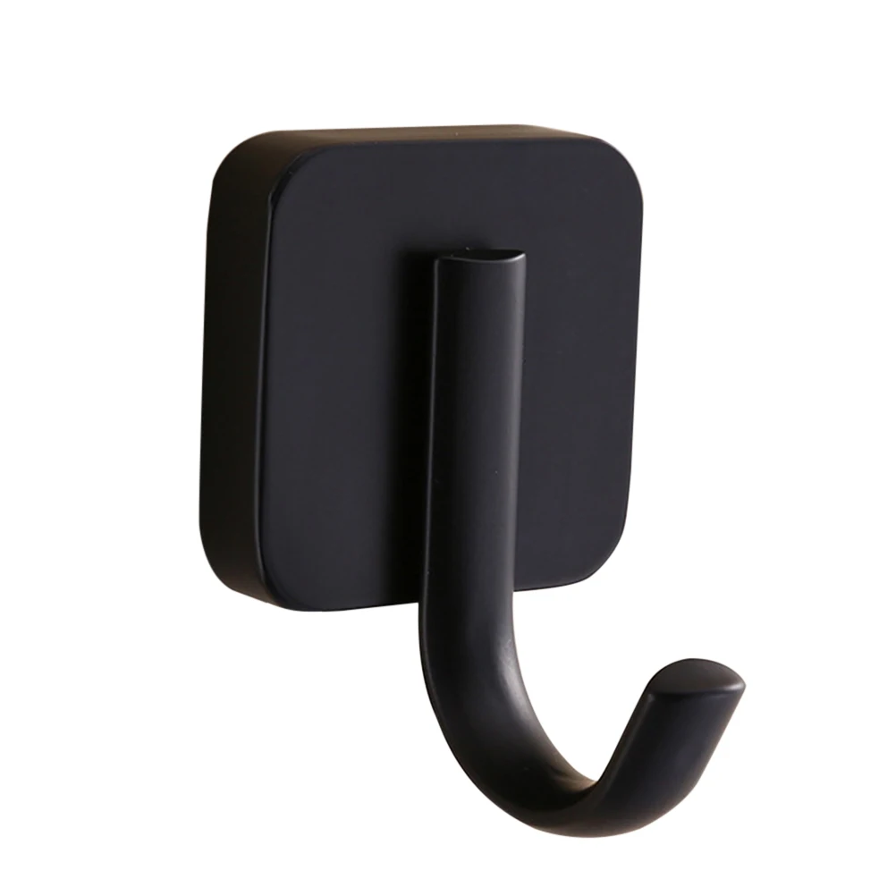 Bathroom Towel Hanger Wall Mounted Single Clothes Hook Non-adhesive Square Hook Cloakroom Organizer (Black)
Bathroom Towel Hanger Wall Mounted Single Clothes Hook Non-adhesive Square Hook Cloakroom Organizer (Black)