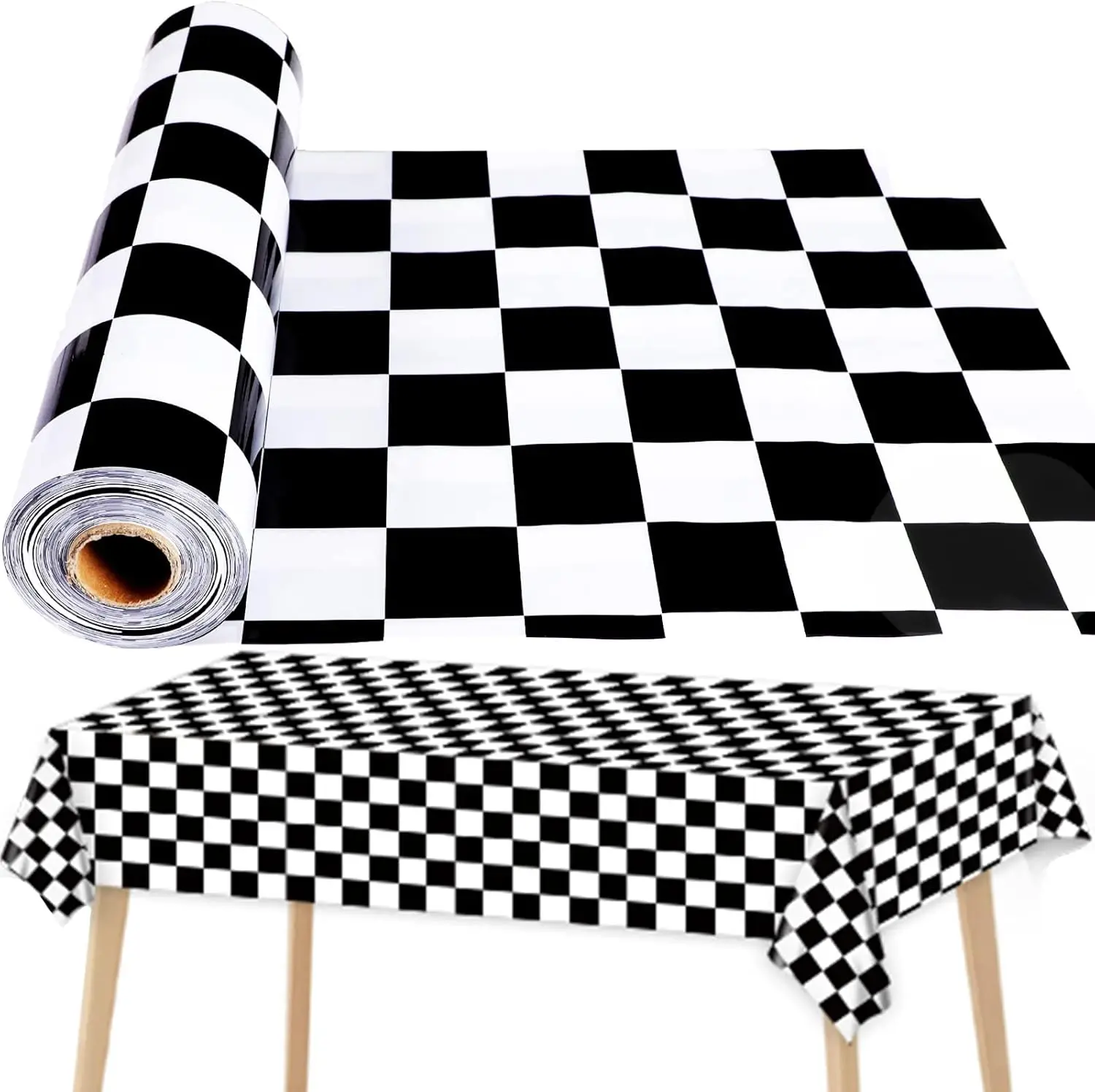 Black and White Checkered Tablecloth Roll 52 in x 100 Ft Black Checkered Party Supplies Race Car Party Tablecloth for In
Black and White Checkered Tablecloth Roll 52 in x 100 Ft Black Checkered Party Supplies Race Car Party Tablecloth for In