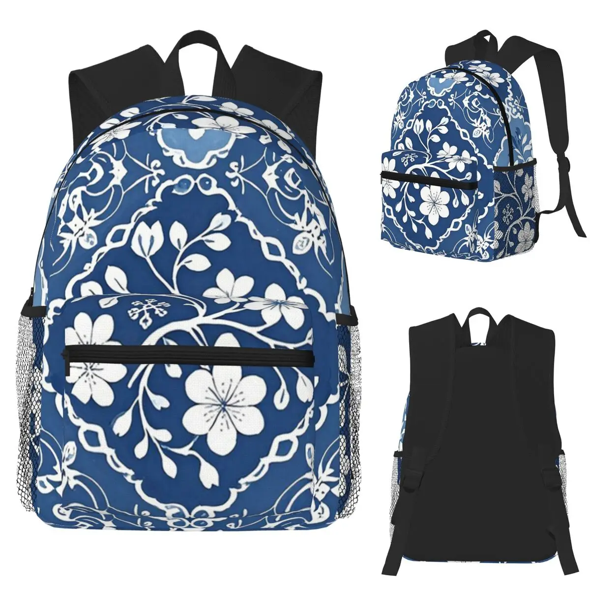 Blue Floral Pattern Student Backpack School Bag Hiking Travel Daypack for Boys Girls Fashion Bookbag Shoulder Bags
Blue Floral Pattern Student Backpack School Bag Hiking Travel Daypack for Boys Girls Fashion Bookbag Shoulder Bags