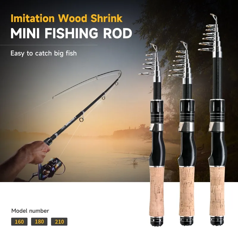 Telescopic Lure Rod 1.6M 1.8M 2.1M Carbon Spinning Rod Baitcasting Fishing PoleWooden Handle Casting Fishing Tackle Ravel Lure
Telescopic Lure Rod 1.6M 1.8M 2.1M Carbon Spinning Rod Baitcasting Fishing PoleWooden Handle Casting Fishing Tackle Ravel Lure