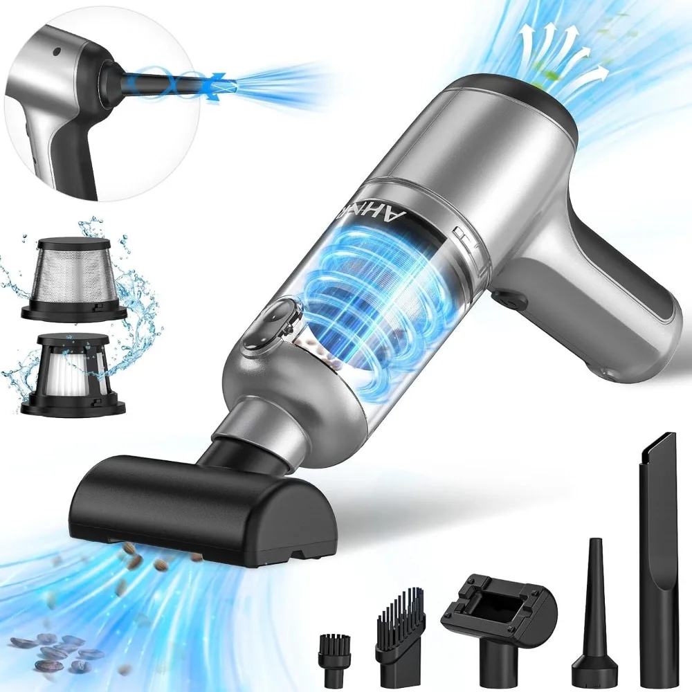 Handheld Car Vacuum Cleaner Cordless with Brushless Motor, 20000PA High Power Vacuum Cleaner & Air Duster, 3 in 1 Keyboard Port
Handheld Car Vacuum Cleaner Cordless with Brushless Motor, 20000PA High Power Vacuum Cleaner & Air Duster, 3 in 1 Keyboard Port