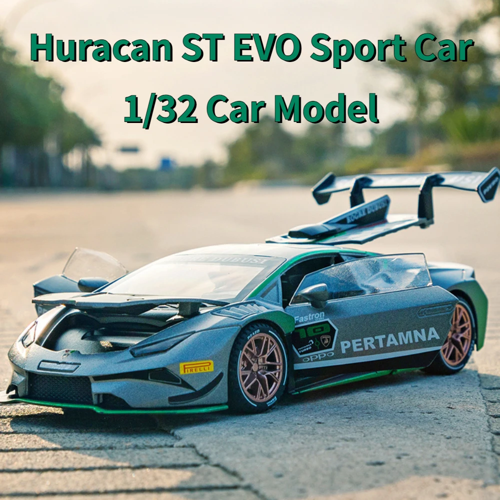 Модель спортивного автомобиля Huracan ST EVO, коллекция 1/32 года, игрушки из сплава металла, литые, изысканное качество изготовления, искусственные автомобили, подарок для детей на день рождения
Модель спортивного автомобиля Huracan ST EVO, коллекция 1/32 года, игрушки из сплава металла, литые, изысканное качество изготовления, искусственные автомобили, подарок для детей на день рождения