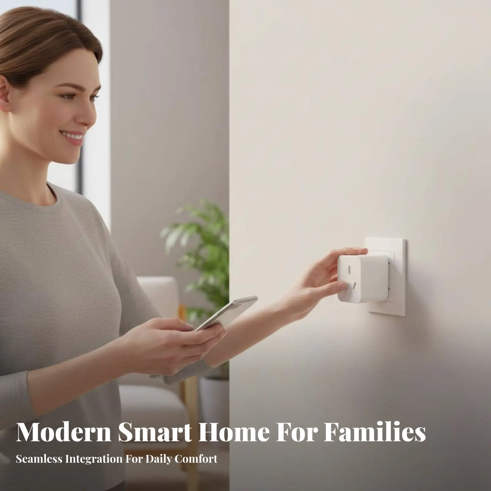 Smart Plug Hands-Effortless Function Speech-Based Control Socket Voice Activated Outlet Easy Setup Bluetooth Smart Outlet No Hub
Smart Plug Hands-Effortless Function Speech-Based Control Socket Voice Activated Outlet Easy Setup Bluetooth Smart Outlet No Hub