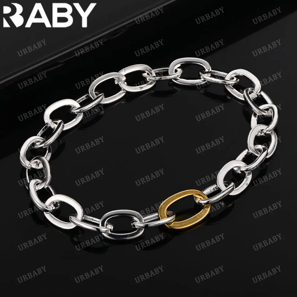 URBABY браслеты-цепочки из стерлингового серебра 925 пробы для женщин, подарок на свадьбу, годовщину, модные ювелирные изделия
URBABY браслеты-цепочки из стерлингового серебра 925 пробы для женщин, подарок на свадьбу, годовщину, модные ювелирные изделия
