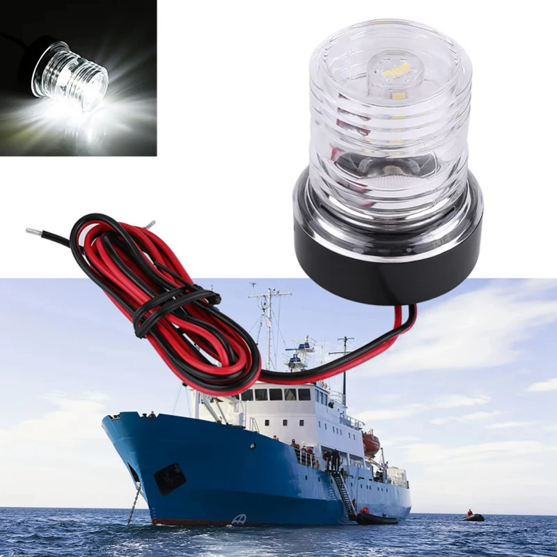 12V Marine Boat Yacht Navigation All Round ° White LED Anchor Light Waterproof S biner Paracord keychain Keychain carabiner Mre
12V Marine Boat Yacht Navigation All Round ° White LED Anchor Light Waterproof S biner Paracord keychain Keychain carabiner Mre
