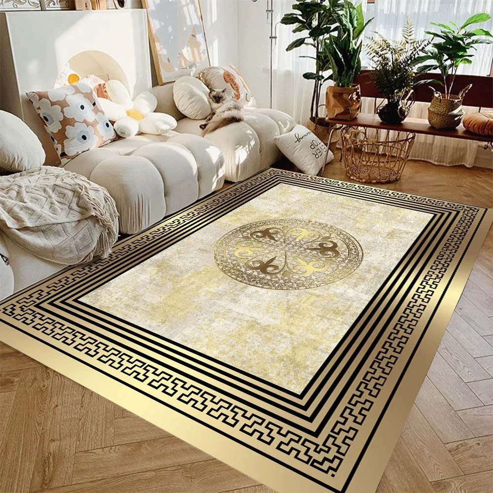 Modern Luxury Golden Carpet for Living Room Abstract Decoration Large Carpet Rug Rooms Decor Mat Tapis Salo
Modern Luxury Golden Carpet for Living Room Abstract Decoration Large Carpet Rug Rooms Decor Mat Tapis Salo