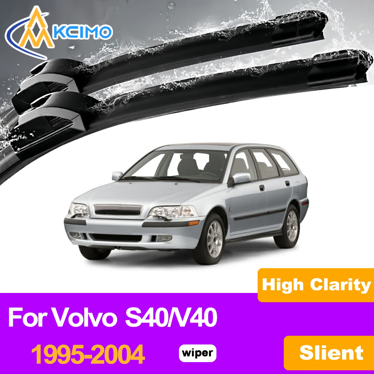 KCIMO 2PCS Front Windshield Wiper Blades For Volvo S40/V40 1995-2004, High Efficiency Fast Cleaning Car Windshield Accessories
KCIMO 2PCS Front Windshield Wiper Blades For Volvo S40/V40 1995-2004, High Efficiency Fast Cleaning Car Windshield Accessories