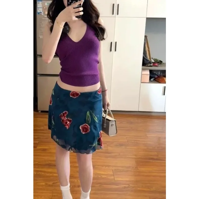 Women's Floral Mesh Mini Skirt Vintage Bodycon High Waist Casual Skirt
Women's Floral Mesh Mini Skirt Vintage Bodycon High Waist Casual Skirt