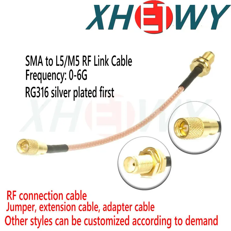 SMA to M5 wire acceleration sensor RF wire L5 vibration test connection extension wire RG316 RF
SMA to M5 wire acceleration sensor RF wire L5 vibration test connection extension wire RG316 RF