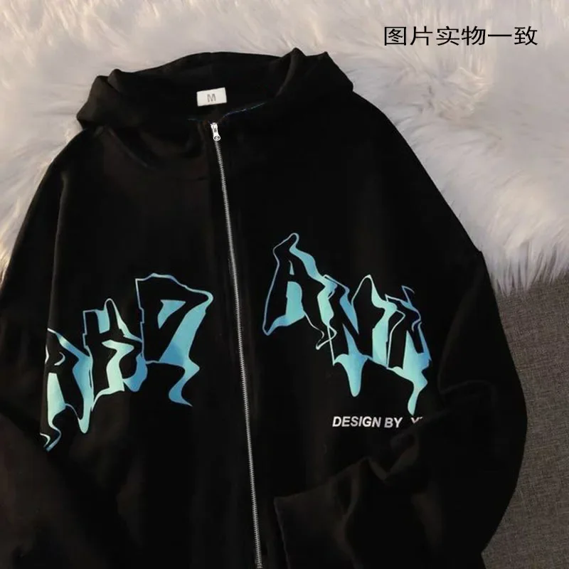 Gothic Letter Print Hoodies Y2k Fashion Women Men Autumn Loose Zipper Hoodie Streetwear Hip Hop Casual Oversized Sweatshirt Coat
Gothic Letter Print Hoodies Y2k Fashion Women Men Autumn Loose Zipper Hoodie Streetwear Hip Hop Casual Oversized Sweatshirt Coat