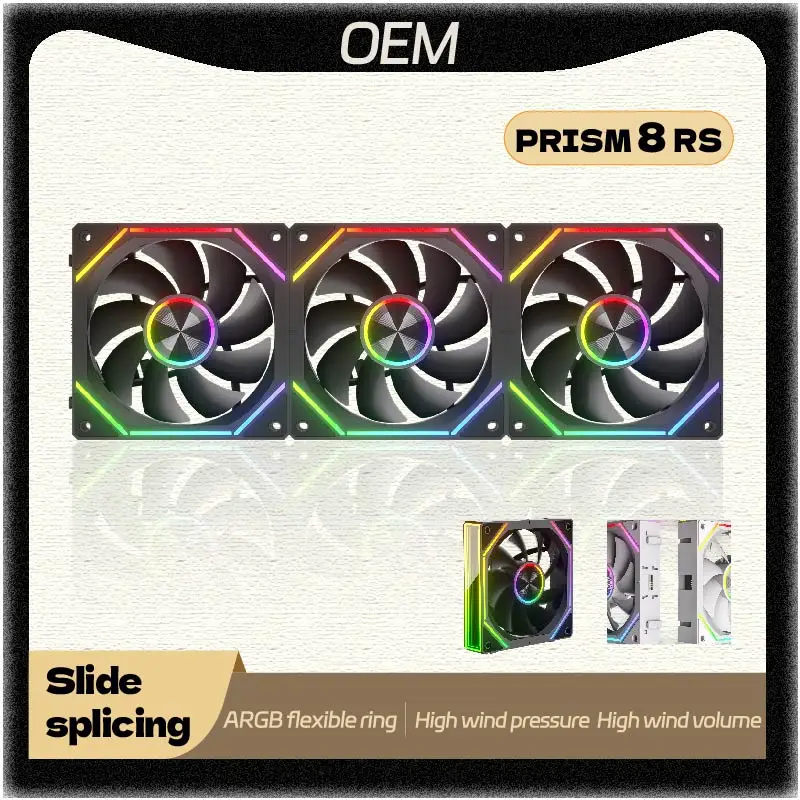 PRISM 8RS 12CM Вентилятор охлаждения корпуса ARGB Agile Ring Настольная пряжка Кабель для сращивания Вентилятор корпуса 56.62CFM/800-1800RPM
PRISM 8RS 12CM Вентилятор охлаждения корпуса ARGB Agile Ring Настольная пряжка Кабель для сращивания Вентилятор корпуса 56.62CFM/800-1800RPM