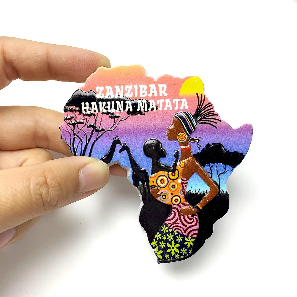 Zanzibar Hakuna Matata 3D Resin Fridge Magnets - Decorative Africa Map Design, Strong Magnets for Refrigerator, Cute Home Decor
Zanzibar Hakuna Matata 3D Resin Fridge Magnets - Decorative Africa Map Design, Strong Magnets for Refrigerator, Cute Home Decor