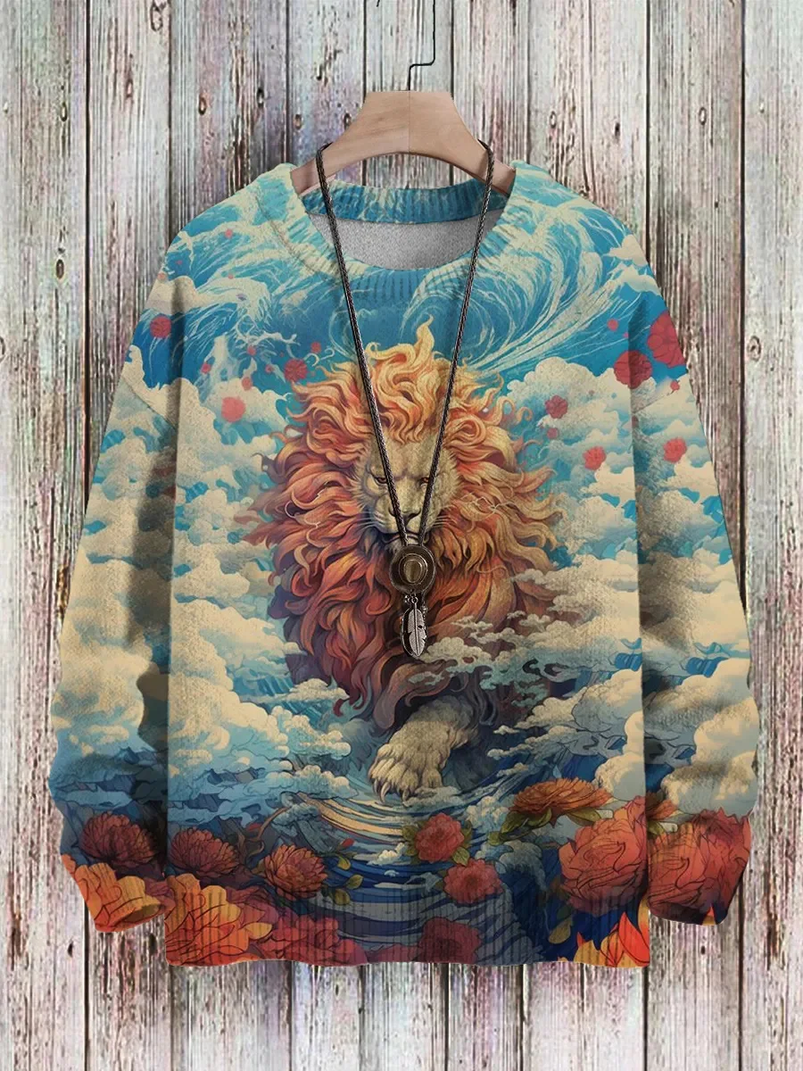 Animal Lion & Leopard Art Pattern 3D Printed Men's Knitted Sweater Winter Unisex Casual Warm Knit Pullover Sweater ZZM142
Animal Lion & Leopard Art Pattern 3D Printed Men's Knitted Sweater Winter Unisex Casual Warm Knit Pullover Sweater ZZM142