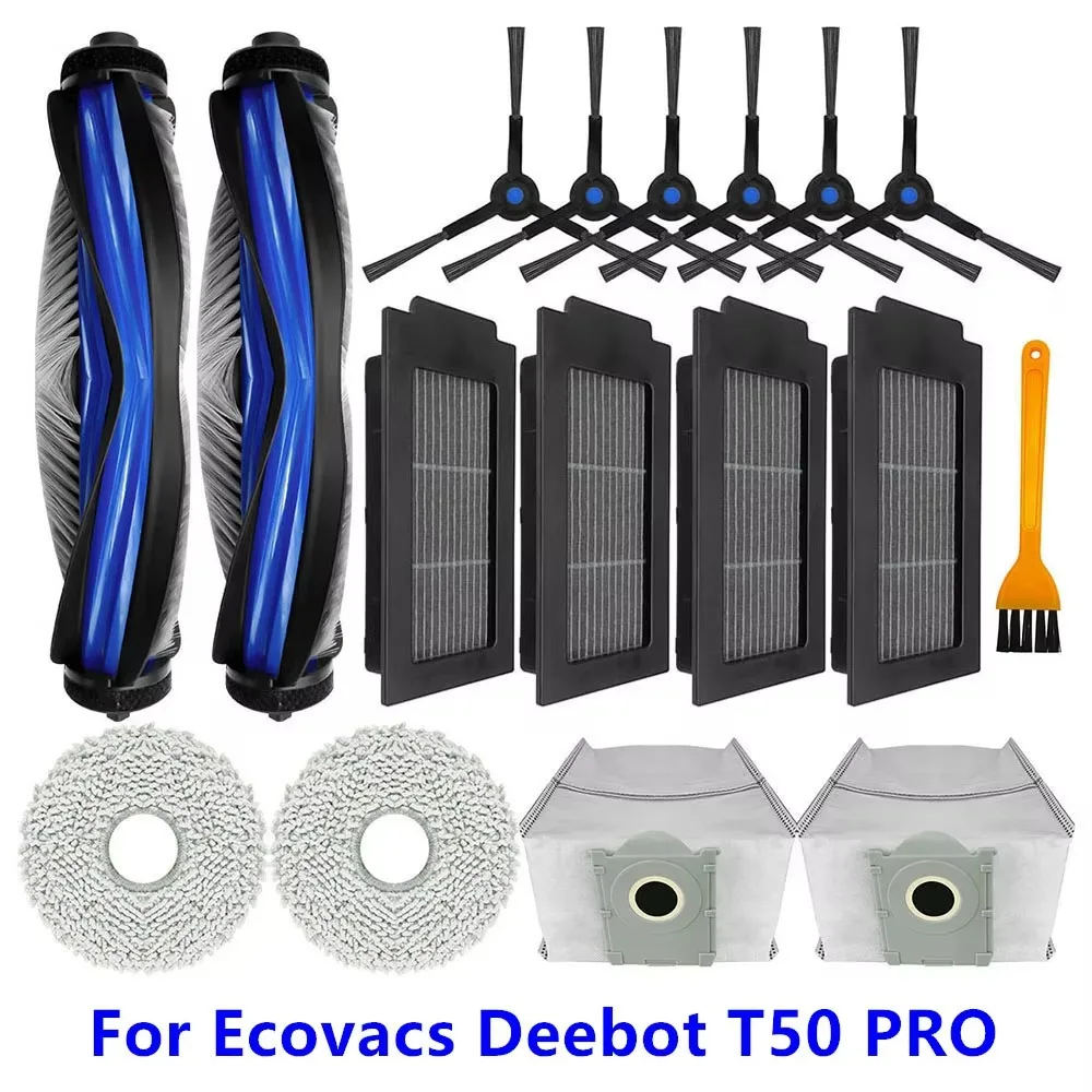 Main Brush Hepa Filters Side Brush Dust Bag Mop Cloths For Ecovacs Deebot T50 PRO Robot Vacuum Cleaner Parts
Main Brush Hepa Filters Side Brush Dust Bag Mop Cloths For Ecovacs Deebot T50 PRO Robot Vacuum Cleaner Parts