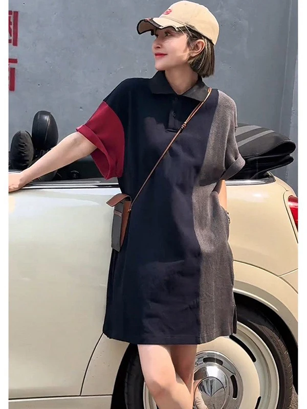 plus Size 300 Pounds Summer Casual Style Belly Cover Short Sleeve Loose Collar Women's A-Line Skirt Casual Loose Fit Skirts
plus Size 300 Pounds Summer Casual Style Belly Cover Short Sleeve Loose Collar Women's A-Line Skirt Casual Loose Fit Skirts