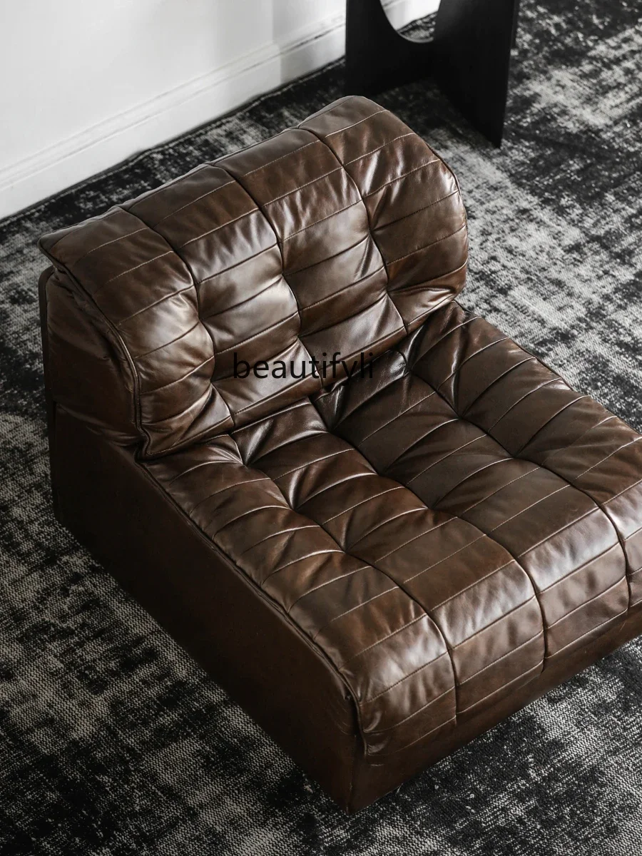 xzMid-Ancient Retro Style First Layer Leather Full Leather Single Sofa Leisure Chair
xzMid-Ancient Retro Style First Layer Leather Full Leather Single Sofa Leisure Chair