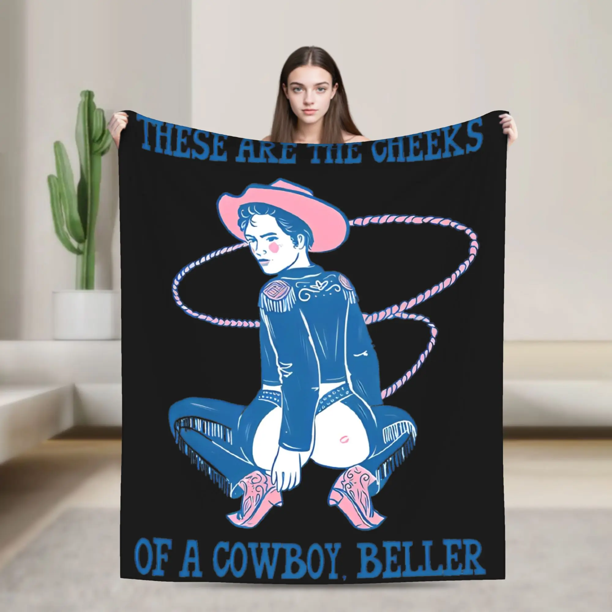 Cowboy Cheeks LGBTQ Support Pride Flannel Blanket Throws for Home Decor Decorative Comfortable Bedspread Sofa Bed Cover
Cowboy Cheeks LGBTQ Support Pride Flannel Blanket Throws for Home Decor Decorative Comfortable Bedspread Sofa Bed Cover