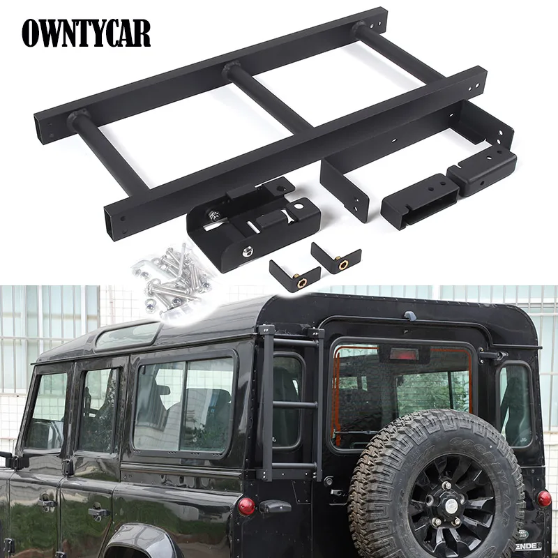 Car Rear Tail Door Ladder Climbing For Land Rover Defend 90 110 130 2004-2019 Black Aluminum Exterior Accessories
Car Rear Tail Door Ladder Climbing For Land Rover Defend 90 110 130 2004-2019 Black Aluminum Exterior Accessories