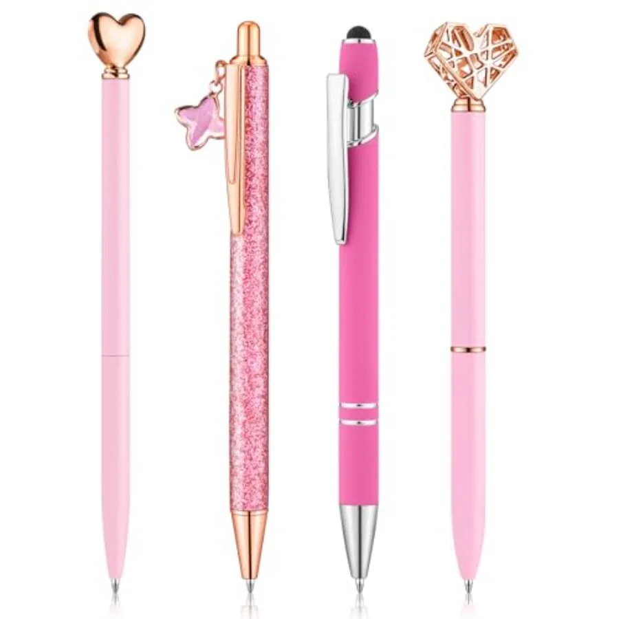 4 Pcs Pens for Women, Gifts for Girls Bridal Shower Gifts for Women Diamond Pen Black Ink Cute Pens for School Office Supplies
4 Pcs Pens for Women, Gifts for Girls Bridal Shower Gifts for Women Diamond Pen Black Ink Cute Pens for School Office Supplies