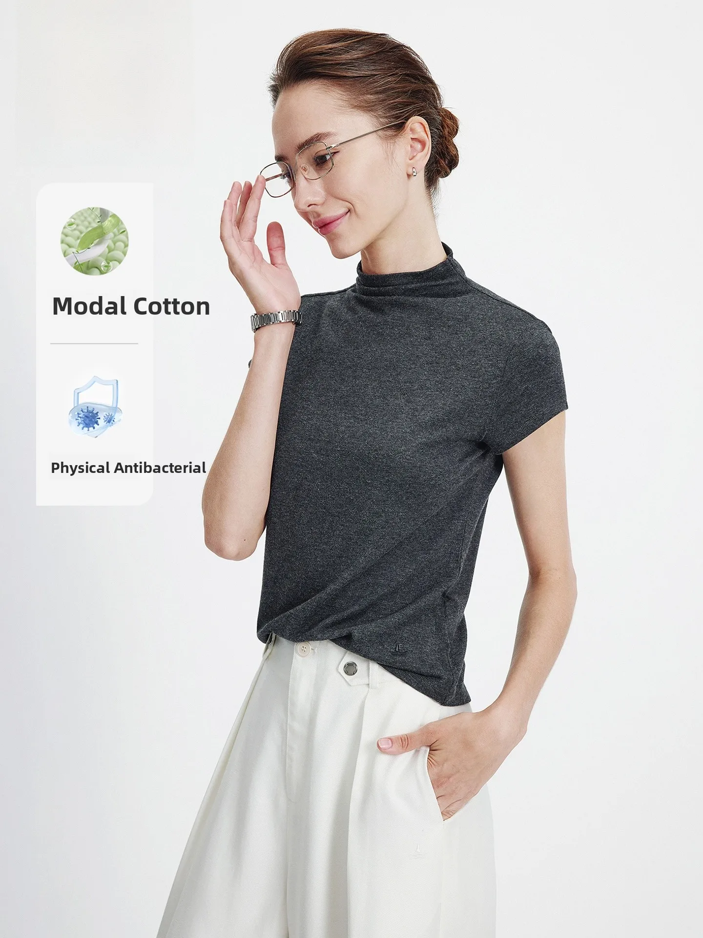 Navigare Slim Fit Embroidered ort Sve T-irt Women's High Collar Spring 2026 Casual Sle Universal Size Cotton Blend
Navigare Slim Fit Embroidered ort Sve T-irt Women's High Collar Spring 2026 Casual Sle Universal Size Cotton Blend