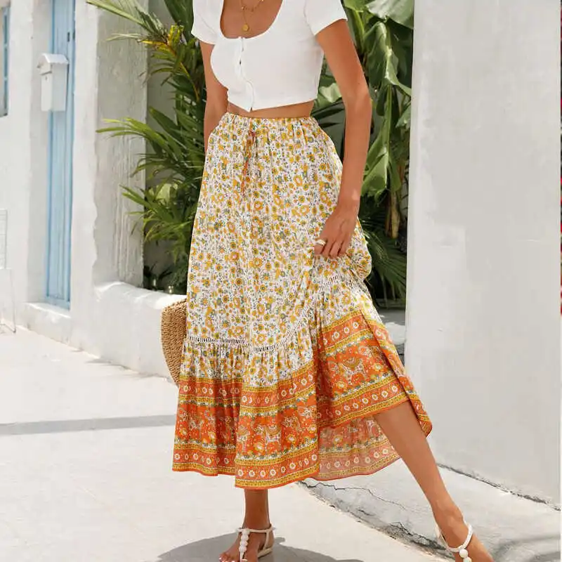n Beach Long Skirt Cotton Silk Artificial Cotton High Waist Retro Travel Floral f Skirt Women's Street Sle A-Line...
n Beach Long Skirt Cotton Silk Artificial Cotton High Waist Retro Travel Floral f Skirt Women's Street Sle A-Line...