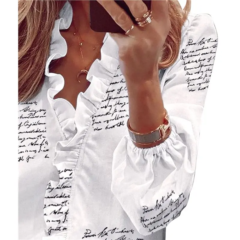 CYL-Womens Dressy Casual Blouse Business Long Sleeve Tops Ruffle V Neck Work Shirt Fall Outfit
CYL-Womens Dressy Casual Blouse Business Long Sleeve Tops Ruffle V Neck Work Shirt Fall Outfit