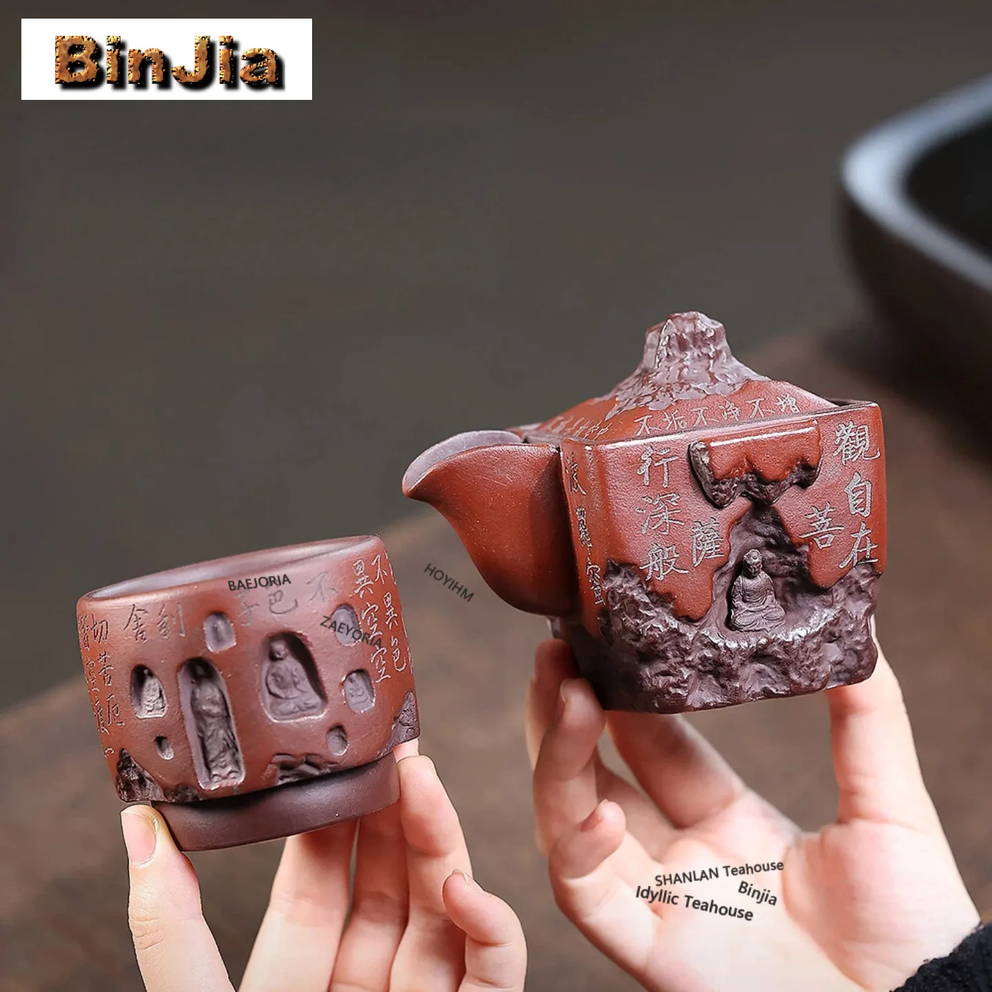 180ml Exquisite Yixing Purple Clay Teapots Handmade Buddha Statue Pot Raw Ore Mud Kettle With Filter Zisha Tea Set Gifts Craft
180ml Exquisite Yixing Purple Clay Teapots Handmade Buddha Statue Pot Raw Ore Mud Kettle With Filter Zisha Tea Set Gifts Craft