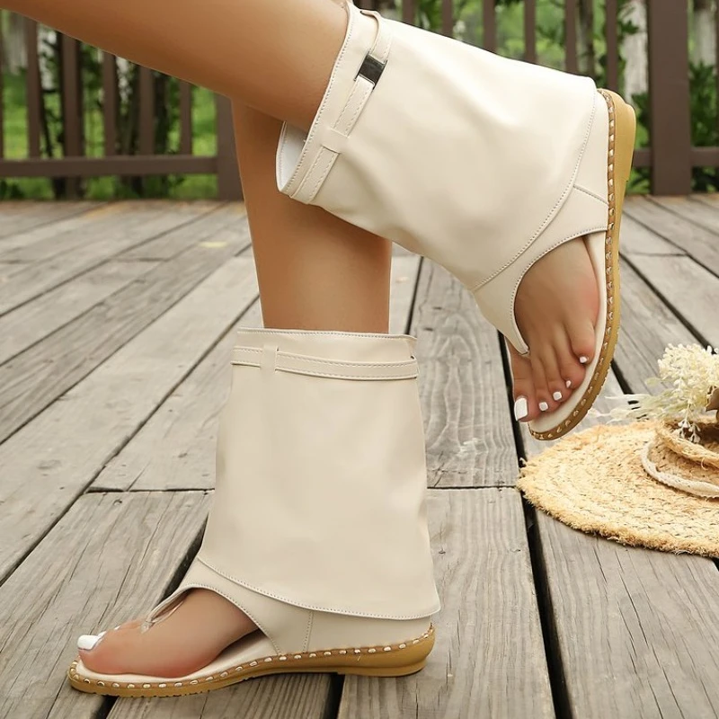 2026 Toepost Boots Women's Sandals Short Boots Summer New Flat Open-toed Hollow Cool Boots
2026 Toepost Boots Women's Sandals Short Boots Summer New Flat Open-toed Hollow Cool Boots