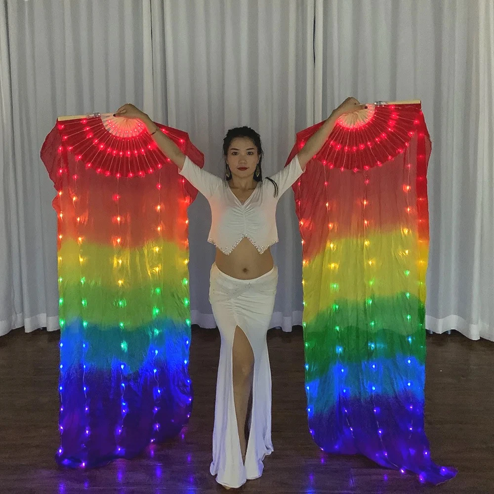LED Light up Belly Dance Fan Glowing Silk Rainbow Gradient Stage Performance Show Props Adult Glow in the Dark Fan 2026
LED Light up Belly Dance Fan Glowing Silk Rainbow Gradient Stage Performance Show Props Adult Glow in the Dark Fan 2026