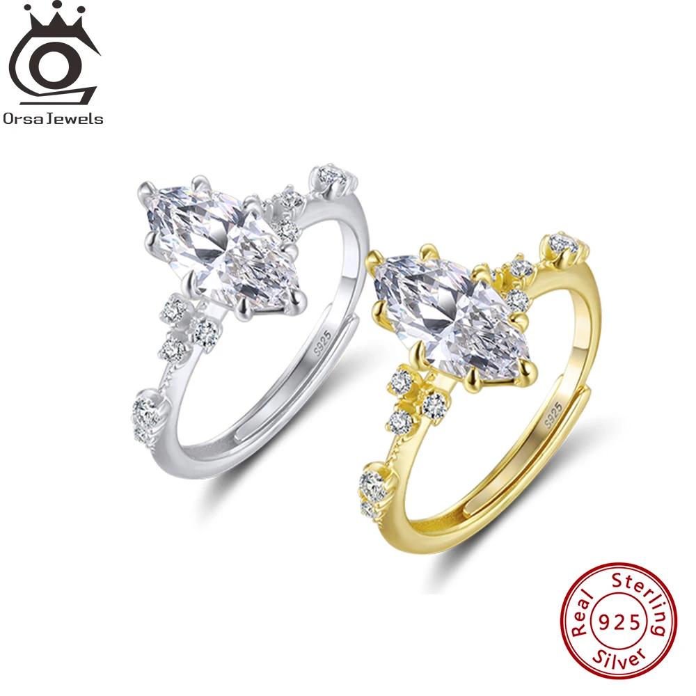 ORSA JEWELS Chic 925 Sterling Silver Ring with 8A Premium Cubic Zirconia Unique Wedding Anniversary Jewelry for Women LZR46
ORSA JEWELS Chic 925 Sterling Silver Ring with 8A Premium Cubic Zirconia Unique Wedding Anniversary Jewelry for Women LZR46