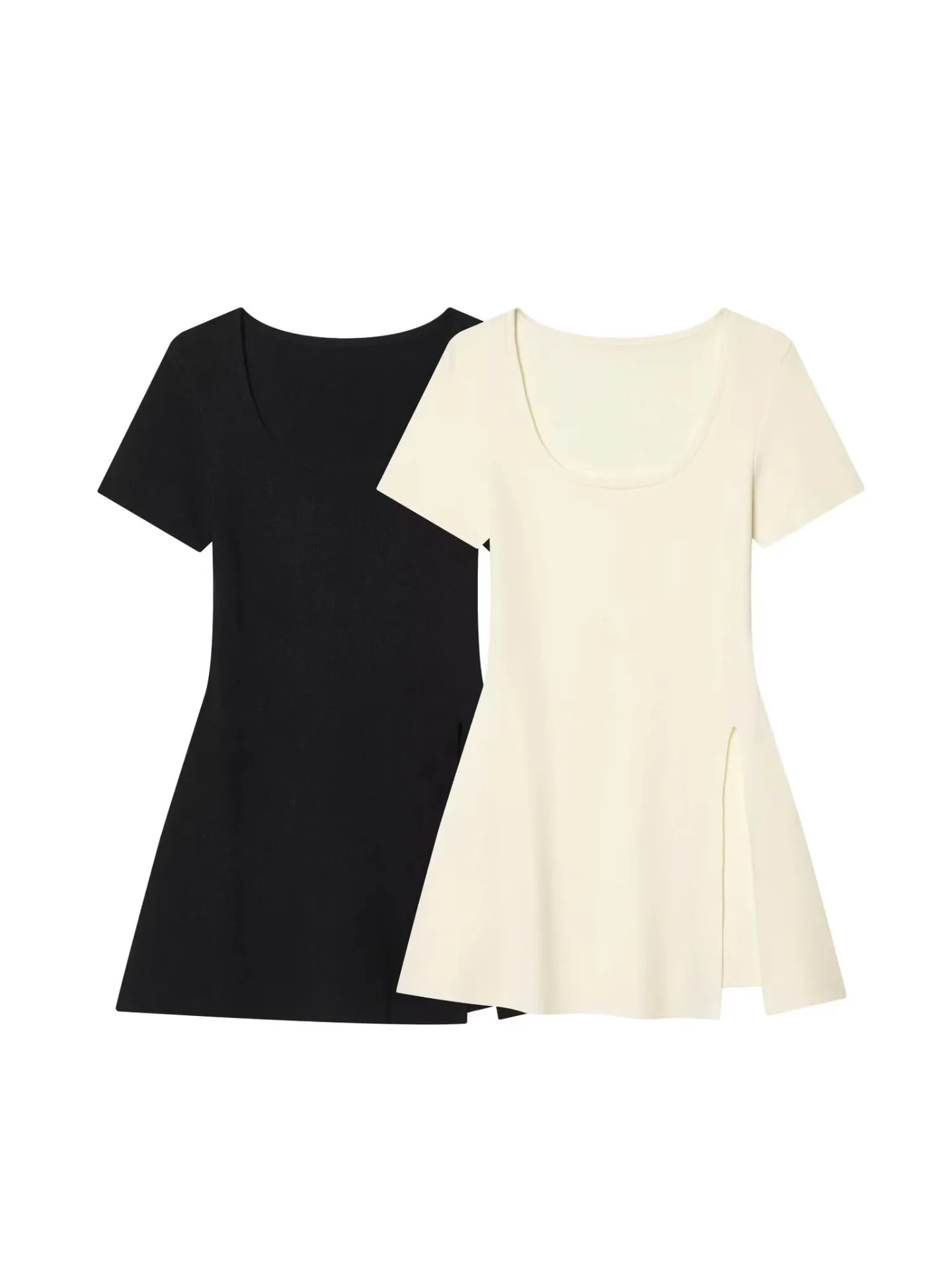 Withered New Women's Fashion Versatile Design Side Split Knitted Short Sleeve Dress
Withered New Women's Fashion Versatile Design Side Split Knitted Short Sleeve Dress