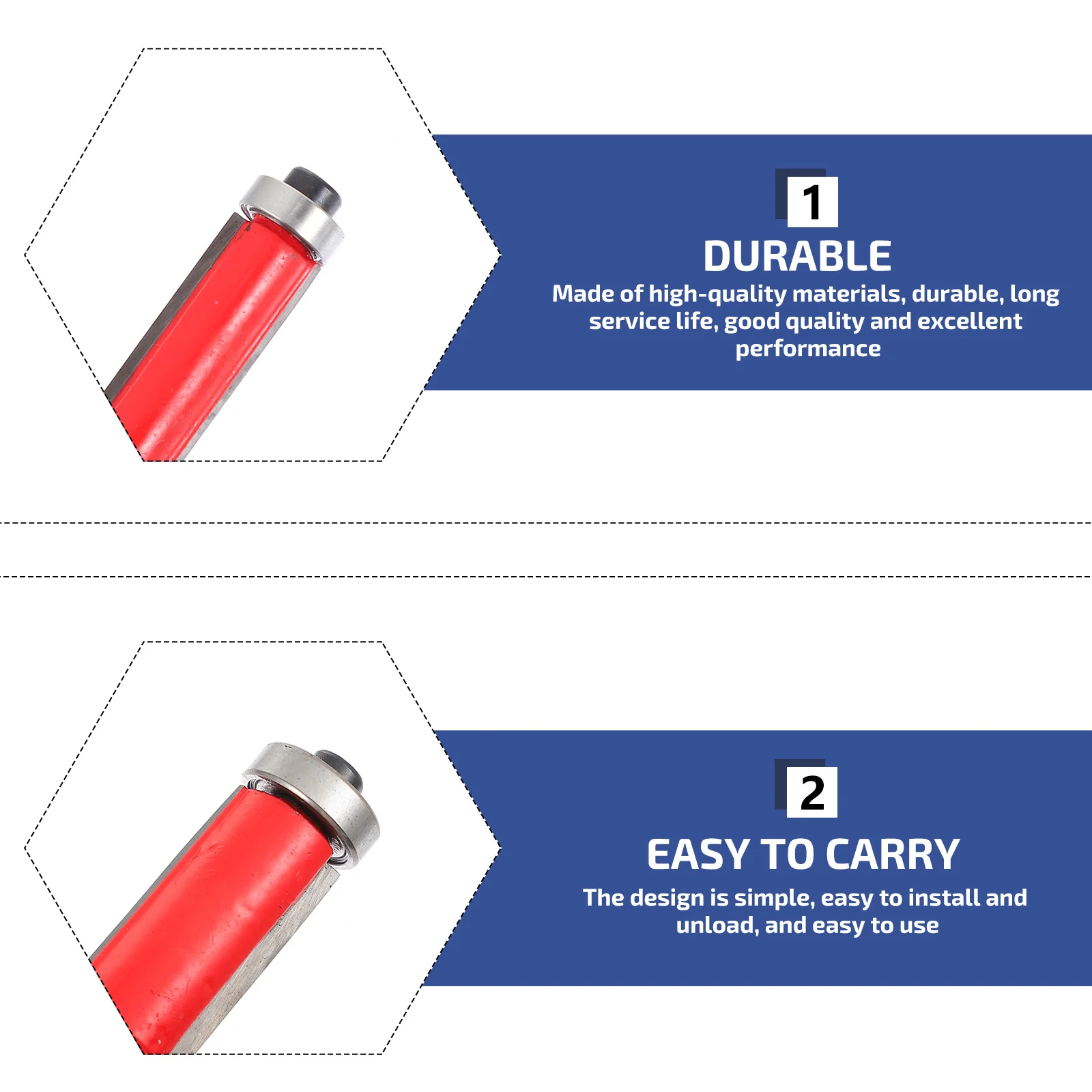 4Pcs Flusht Trim Router Bit Set Strong Structure Wear-Resistant for Furniture Sign Making High Strength Woodworking Trimming
4Pcs Flusht Trim Router Bit Set Strong Structure Wear-Resistant for Furniture Sign Making High Strength Woodworking Trimming