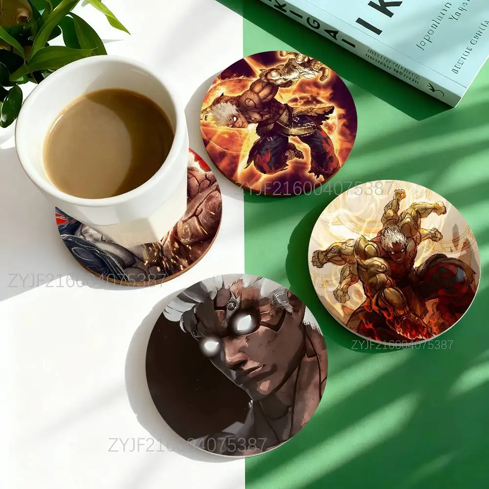 A-Asuras W-Wrath Game Round Wooden Coasters Heat Resistant Non-slip Drink Cafe Decoration 2D Flat Color Print Coasters Set
A-Asuras W-Wrath Game Round Wooden Coasters Heat Resistant Non-slip Drink Cafe Decoration 2D Flat Color Print Coasters Set