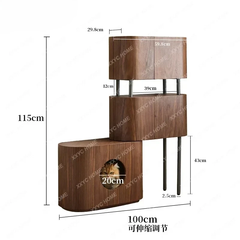 A Multi-layer solid wood cat cabinet Multifunctional living room Bedroom storage cabinet Press door panel cabinet
A Multi-layer solid wood cat cabinet Multifunctional living room Bedroom storage cabinet Press door panel cabinet