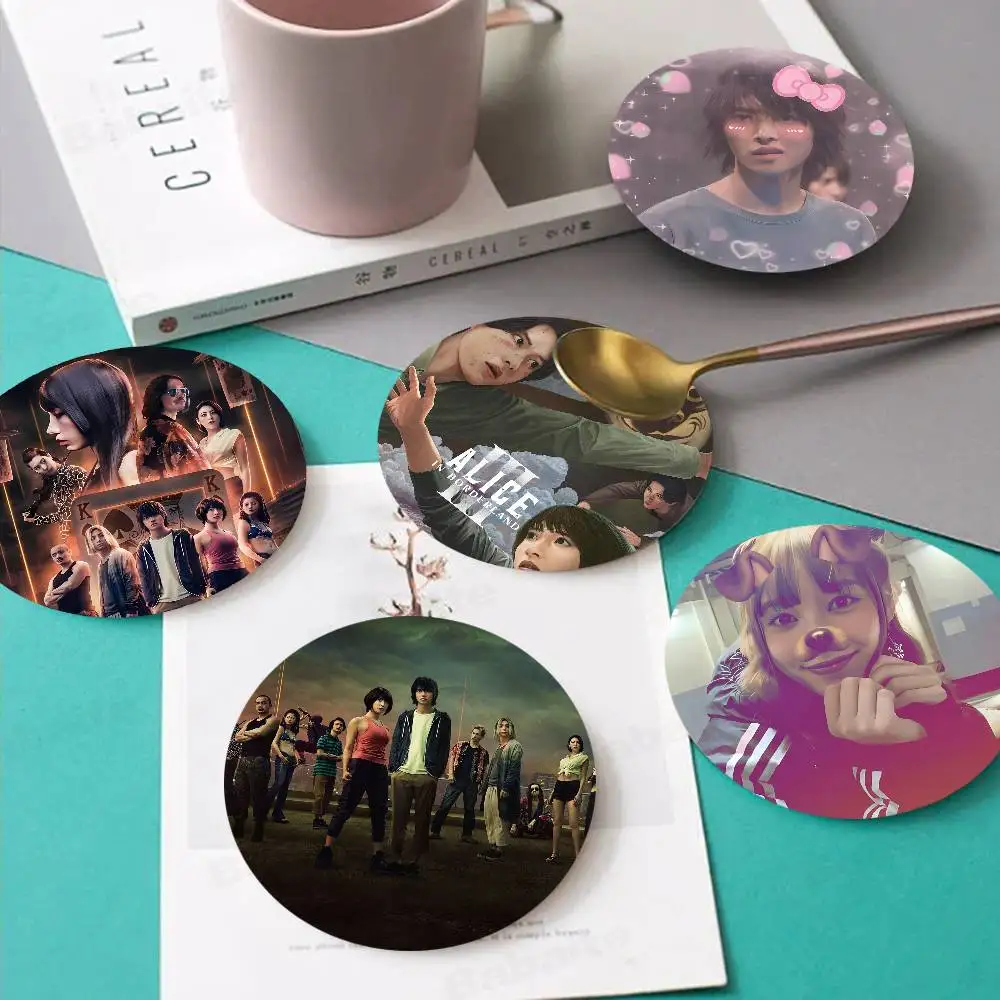 TV Show Alice in Borderland Wooden Coaster Coffee Teacup Decoration Coffee Shop Beverage Shop Family Restaurant Cafe Decoration
TV Show Alice in Borderland Wooden Coaster Coffee Teacup Decoration Coffee Shop Beverage Shop Family Restaurant Cafe Decoration