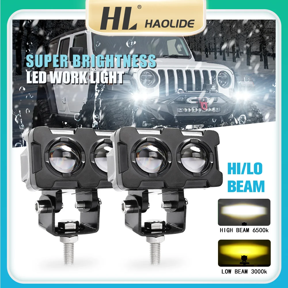 HAOLIDE Led Work Light Bar Dual Color Car Work Light For Tractor Truck Boat SUV ATV 12V 24V 4X4 OffRoad Led Headlamp Fog Light
HAOLIDE Led Work Light Bar Dual Color Car Work Light For Tractor Truck Boat SUV ATV 12V 24V 4X4 OffRoad Led Headlamp Fog Light