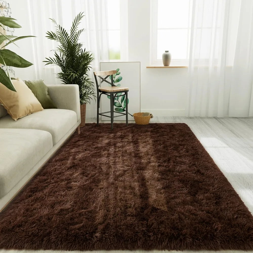 Ultra Soft Modern Living Room Area Rugs, Fluffy Carpets for Home Decor, Children's Bedroom, Nursery Rugs, 5x8 Feet, Brown
Ultra Soft Modern Living Room Area Rugs, Fluffy Carpets for Home Decor, Children's Bedroom, Nursery Rugs, 5x8 Feet, Brown