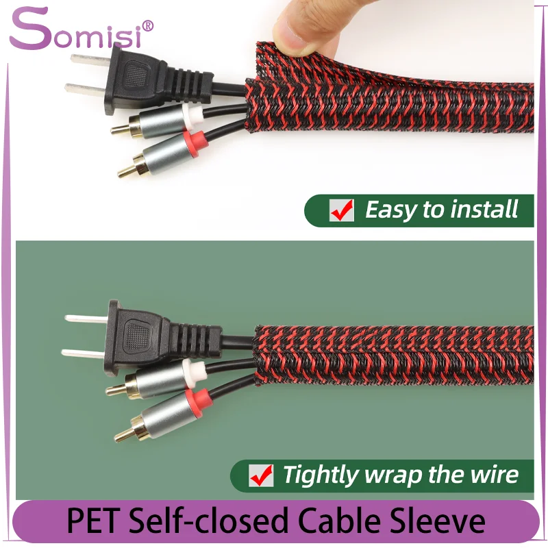 Flexible Self-Closing PET Cable Sleeve Wire Wrap 5-25mm 1-10M Length Heat Resistant Split Cable Harness Management Protection
Flexible Self-Closing PET Cable Sleeve Wire Wrap 5-25mm 1-10M Length Heat Resistant Split Cable Harness Management Protection