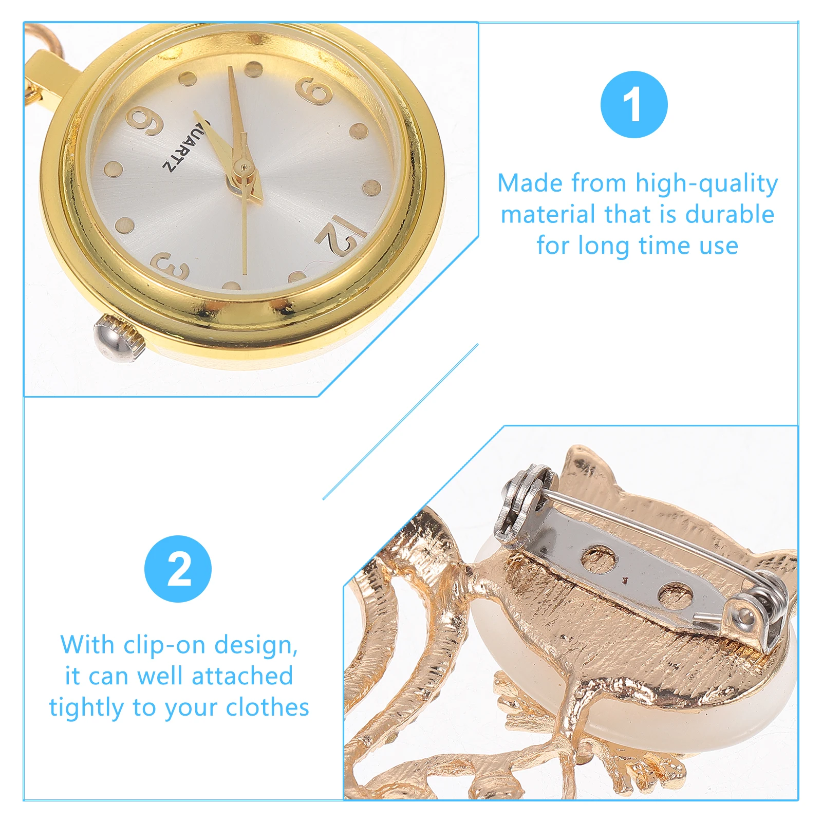 Nurse Pocket Watch Golden Zinc Alloy Brooch Hanging Watch for Doctors Nurses Practical Durable Fashion Style Pin Clock
Nurse Pocket Watch Golden Zinc Alloy Brooch Hanging Watch for Doctors Nurses Practical Durable Fashion Style Pin Clock